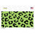 Lime Green Black Cheetah Novelty Sticker Decal