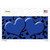 Blue Black Cheetah Blue Center Hearts Novelty Sticker Decal