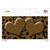 Brown Black Cheetah Brown Center Hearts Novelty Sticker Decal