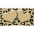 Gold Black Cheetah Gold Center Hearts Novelty Sticker Decal