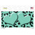 Mint Black Cheetah Mint Center Hearts Novelty Sticker Decal