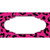 Pink Black Cheetah Scallop Novelty Sticker Decal