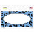 Light Blue Black Cheetah Scallop Novelty Sticker Decal