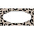 Tan Black Cheetah Scallop Novelty Sticker Decal