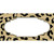 Gold Black Cheetah Scallop Novelty Sticker Decal