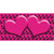 Pink Black Anchor Pink Heart Center Novelty Sticker Decal