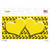 Yellow Black Anchor Yellow Heart Center Novelty Sticker Decal