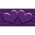 Purple Black Anchor Purple Heart Center Novelty Sticker Decal