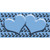 Light Blue Black Anchor Light Blue Heart Center Novelty Sticker Decal