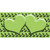 Lime Green Black Anchor Lime Green Heart Center Novelty Sticker Decal