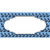 Light Blue Black Anchor Scallop Center Novelty Sticker Decal
