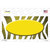 Yellow White Zebra Oval Oil Rubbed Novelty Sticker Decal