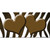 Brown White Zebra Hearts Oil Rubbed Novelty Sticker Decal