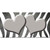 Gray White Zebra Hearts Oil Rubbed Novelty Sticker Decal