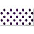 Purple White Dots Oil Rubbed Novelty Sticker Decal