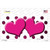 Pink White Dots Hearts Oil Rubbed Novelty Sticker Decal