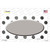 Gray White Dots Oval Oil Rubbed Novelty Sticker Decal