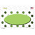 Lime Green White Dots Oval Oil Rubbed Novelty Sticker Decal