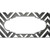 Gray White Chevron Scallop Oil Rubbed Novelty Sticker Decal