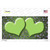 Lime Green Purple Flowers Hearts Oil Rubbed Novelty Sticker Decal