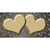 Gold Purple Flowers Hearts Oil Rubbed Novelty Sticker Decal