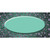 Mint Purple Flowers Oval Oil Rubbed Novelty Sticker Decal