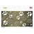 Gold White Paw Oil Rubbed Novelty Sticker Decal