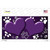 Paw Heart Purple White Novelty Sticker Decal