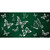 Green White Butterfly Oil Rubbed Novelty Sticker Decal
