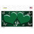 Green White Hearts Butterfly Oil Rubbed Novelty Sticker Decal