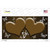 Brown White Hearts Butterfly Oil Rubbed Novelty Sticker Decal