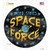 US Space Force Novelty Circle Sticker Decal