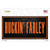 Huckin Farley Novelty Sticker Decal