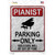 Pianist Parking Novelty Rectangle Sticker Decal