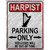 Harpist Parking Novelty Rectangle Sticker Decal