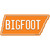 Bigfoot Novelty Tennessee Shape Sticker Decal