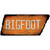 Bigfoot Novelty Rusty Tennessee Shape Sticker Decal