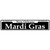 Mardi Gras Novelty Narrow Sticker Decal