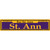 St. Ann Purple Novelty Narrow Sticker Decal