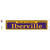 Iberville Purple Novelty Narrow Sticker Decal