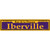 Iberville Purple Novelty Narrow Sticker Decal