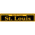 St. Louis Yellow Novelty Narrow Sticker Decal