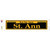 St. Ann Yellow Novelty Narrow Sticker Decal