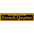 French Quarter Yellow Novelty Narrow Sticker Decal