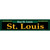 St. Louis Green Novelty Narrow Sticker Decal