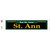 St. Ann Green Novelty Narrow Sticker Decal