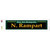 N. Rampart Green Novelty Narrow Sticker Decal