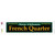 French Quarter Green Novelty Narrow Sticker Decal