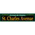 St. Charles Avenue Green Novelty Narrow Sticker Decal