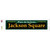 Jackson Square Green Novelty Narrow Sticker Decal